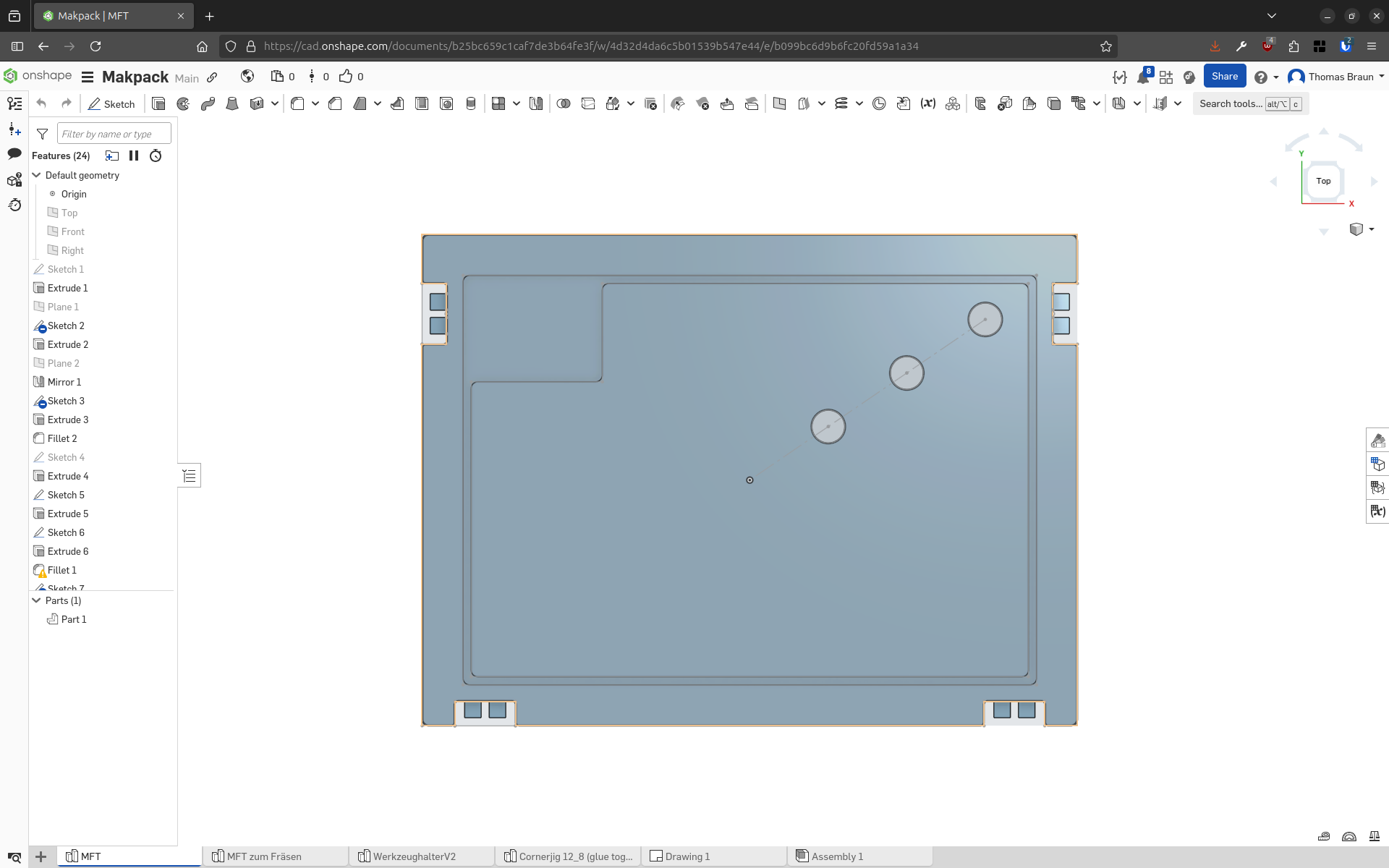 CAD file of MFT workbench