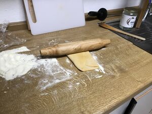 rolling pins, e.g. Indian style