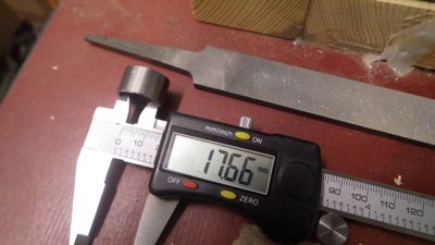 use calipers to measure the diameter you need at the tip of the handle