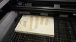 step 1: engrave your design with a laser cutter
