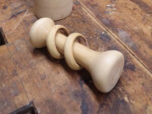 learning how to turn captive rings on the wood lathe